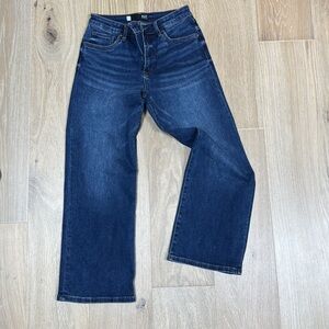 Kut from the Kloth: Charlotte Wide Leg, High rise: Dark Indigo Flare Jeans